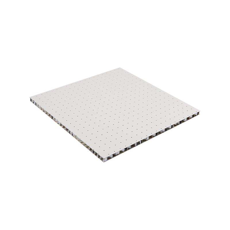 Painéis de favo de mel perfurados com estrutura estável e respirável com absorção de som